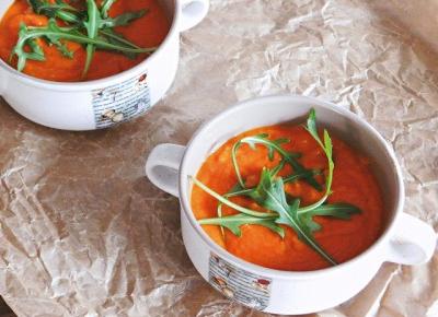 Zupa krem z marchewki i czerwonej soczewicy 
