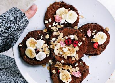 FIT pancakes owsiane a'la brownie 