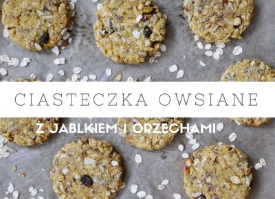 OWSIANE CIASTECZKA Z JABŁKIEM I ORZECHAMI | zdrowe słodkości