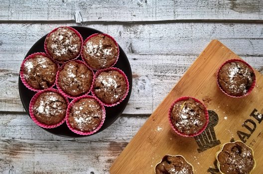 Cukiniowe muffinki z borówkami | Mój kawałek podłogi