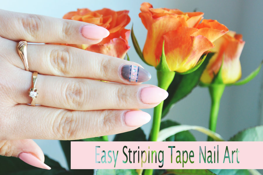 Easy Striping Tape Nail Art - Semilac