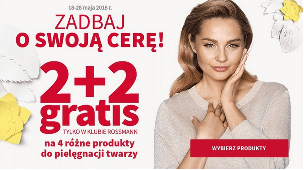 Promocja w Rossmann: 2+2 gratis na kosmetyki do pielęgnacji .