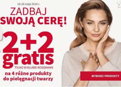 Promocja w Rossmann: 2+2 gratis na kosmetyki do pielęgnacji .