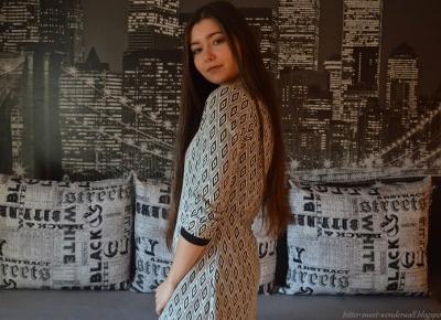 Mada-Blog: OOTD: geometric dress