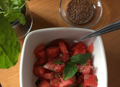 #124 Watermelon salad || Sałatka z arbuza - My Vogue