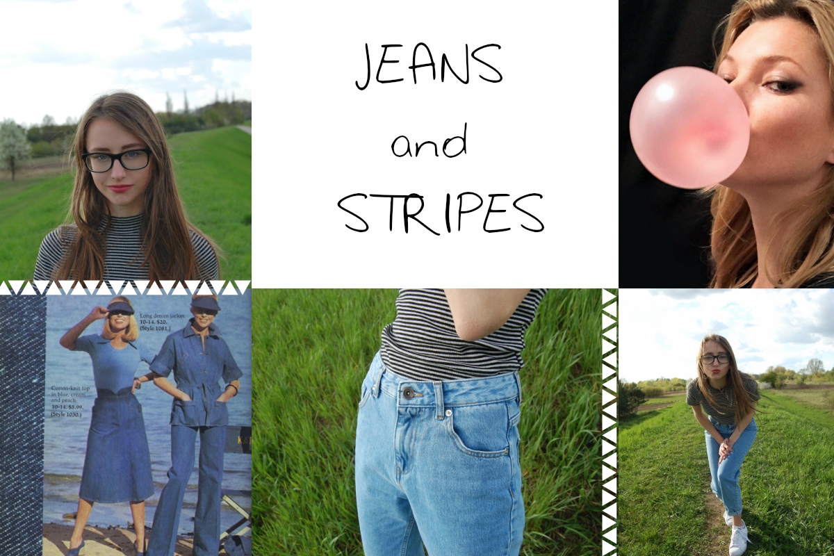 JEANS AND STRIPES - Pink Shadow of Soul