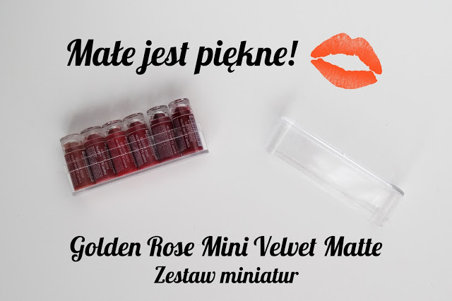 Małe jest piękne! | Golden Rose Mini Velvet Matte Zestaw miniatur