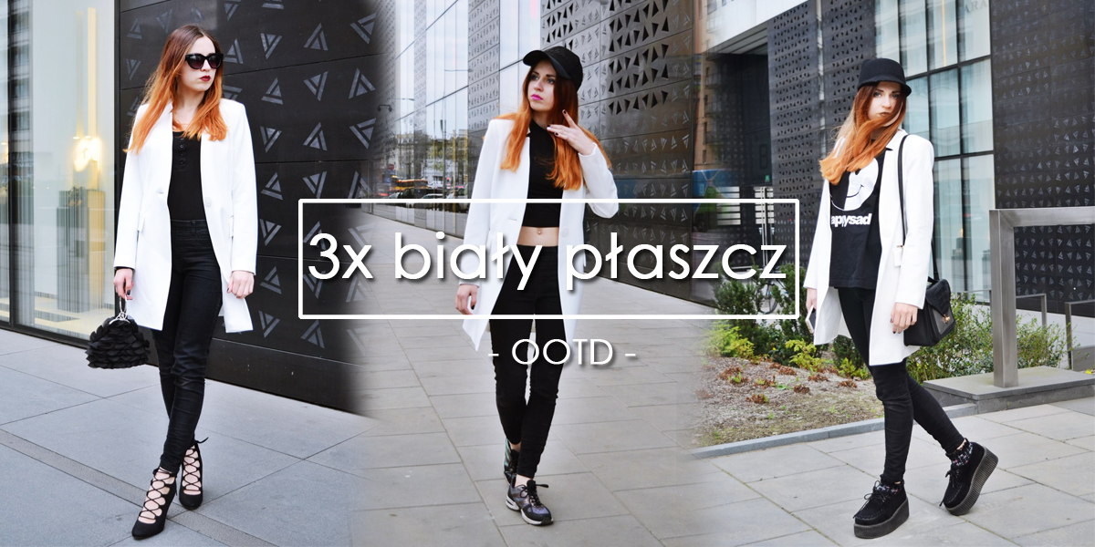 3x biały płaszczyk – Ola Brzeska