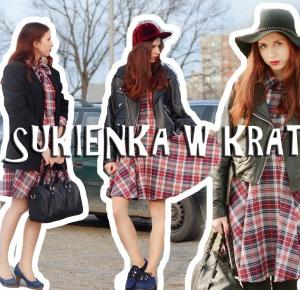 Sukienka w kratkę x3 – Ola Brzeska