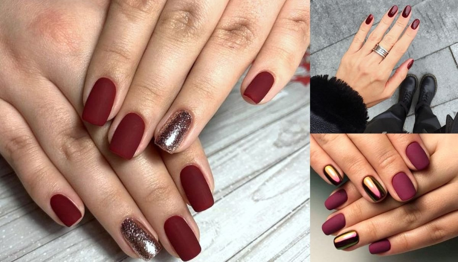 7 pomysłów na bordowy manicure