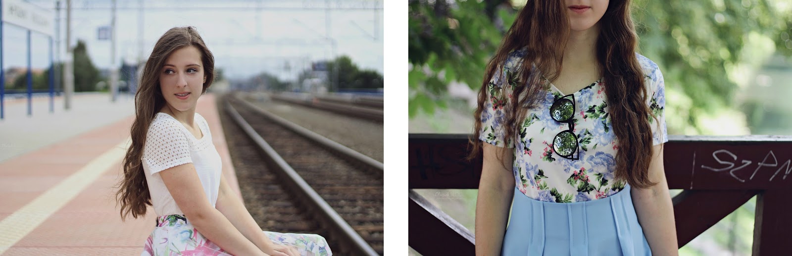 Floral Print vs. Baby Blue | sammydress.com