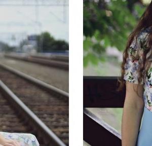 Floral Print vs. Baby Blue | sammydress.com