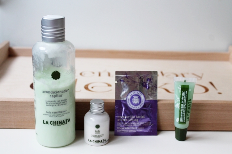 Kosmetyki La Chinata - odżywka do włosów, mleczko do ciała, balsam do ust, maseczka do twarzy | Olusky