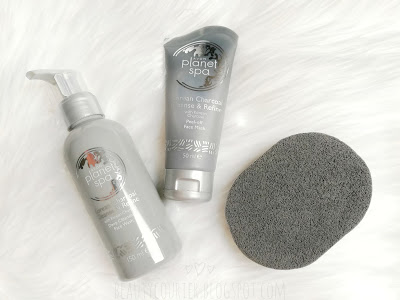 Beauty Courier: Avon - Planet SPA - Korean Charcoal - żel oczyszczający, maska peel off i gąbka do twarzy / Avon Planet SPA Korean Charcoal deep cleansing gel, peel off mask and sponge