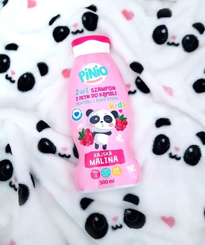 🌸 rajska malina 🌸 🐼 2w1 - szampon i płyn do kąpieli 🌸 Pinio 🐼