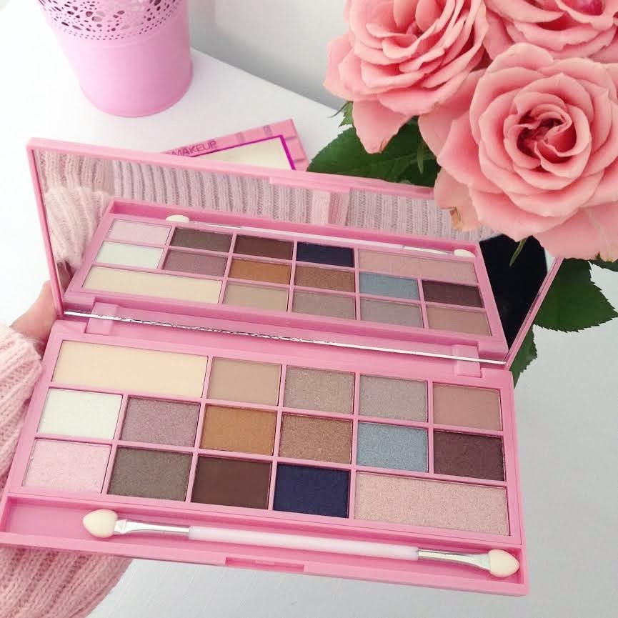 🌺 Makeup Revolution - Paleta cieni do powiek, Czekoladka, Pink Fizz 🌺 | DressCloud