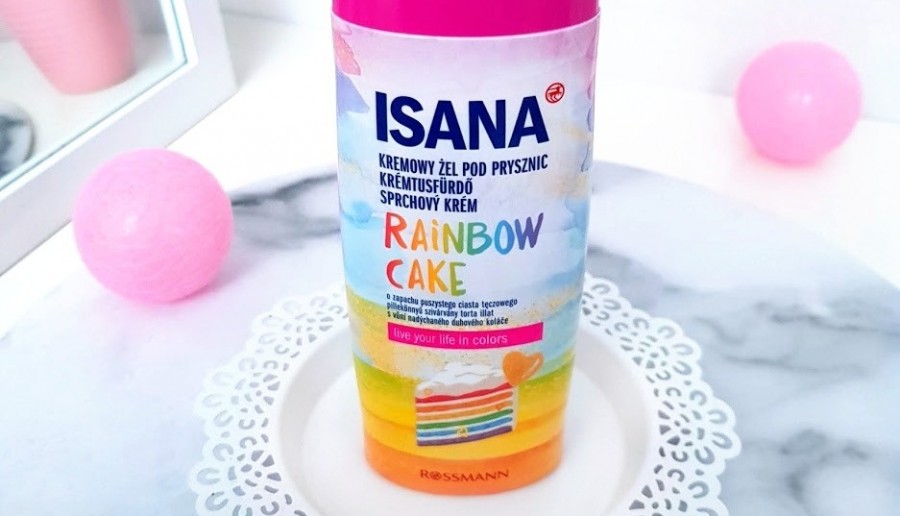 🌈 Rainbow cake 🌈 żel pod prysznic od Isana 🌈