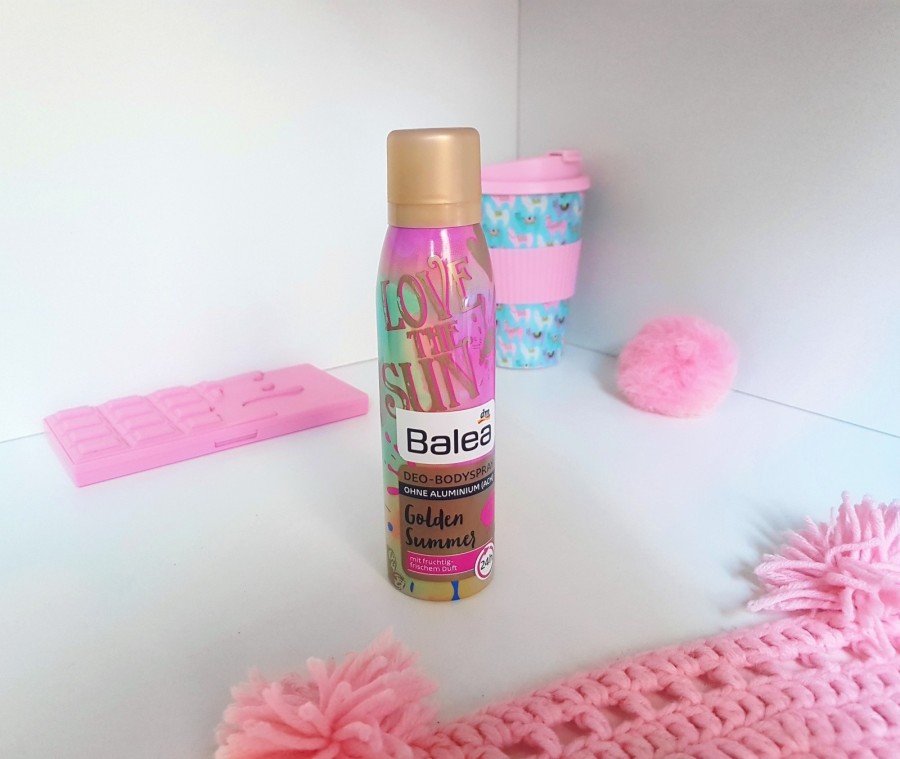 🌸 Justyna 🌸 on Instagram: “Dezodorant w sprayu Golden Summer marki Balea. 💖 Jest to najlepszy dezodorant ever! 😍 Mieści się w pięknie zaprojektowanej, kolorowej,…”