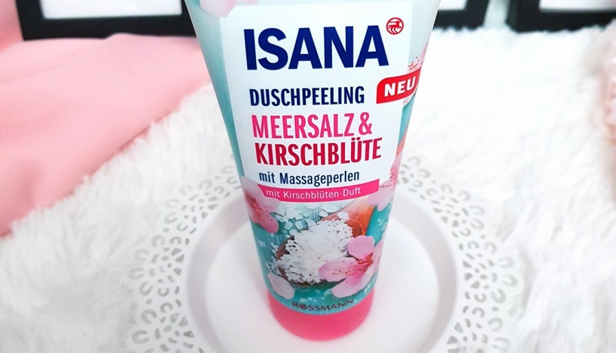 🌸 Sól morska i kwiat wiśni 🌸 peeling pod prysznic 🌸 Isana 🌸