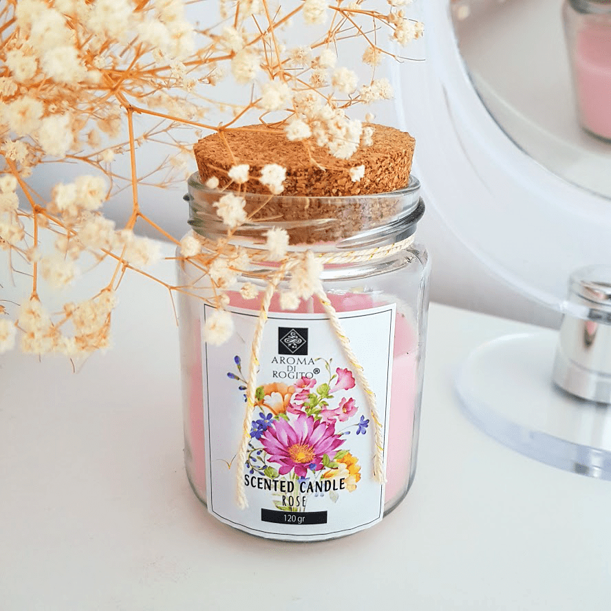 Świeca zapachowa, róża |Aroma Di Rogito | Rossmann 🌸