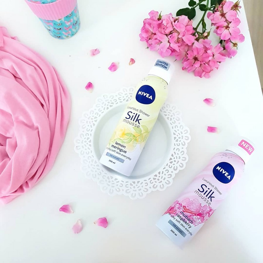 Justyna 🎀 on Instagram: “Znacie musy do ciała od @nivea_pl? 😊💖 Ja wybrałam wersje rabarbar & malina oraz cytryna & moringa 😍💛💖 mają przepiękne zapachy! 🌸🌸🌸…”