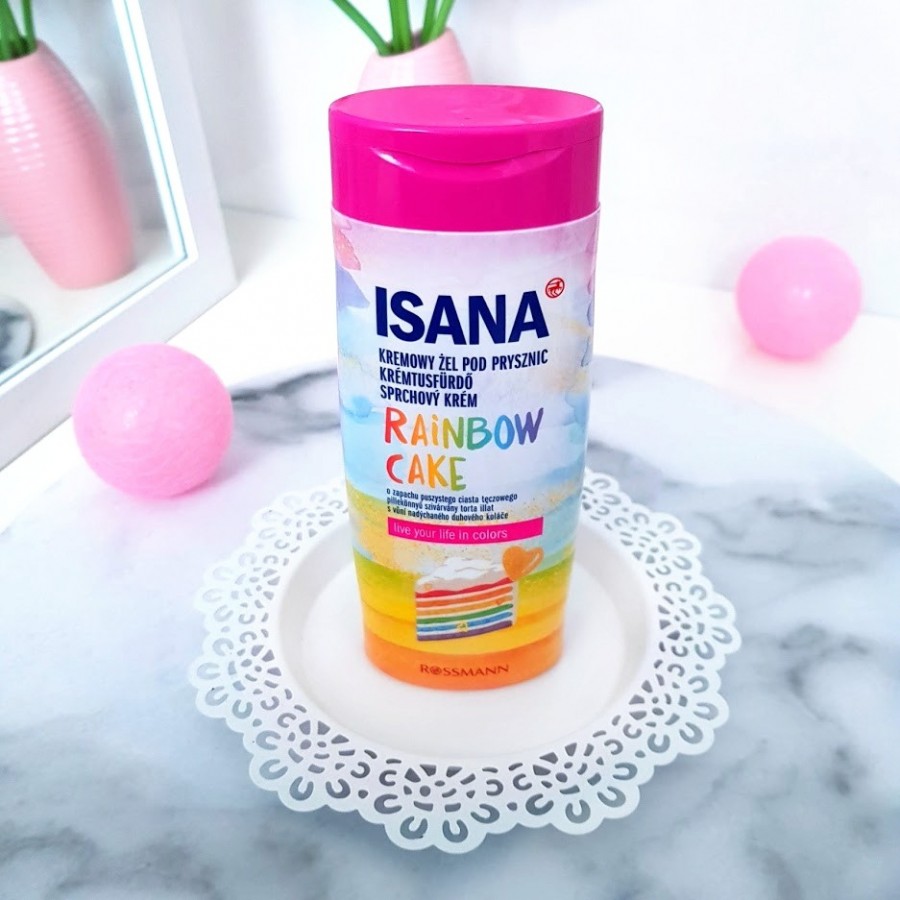 🌈 Rainbow cake 🌈 żel pod prysznic od Isana 🌈