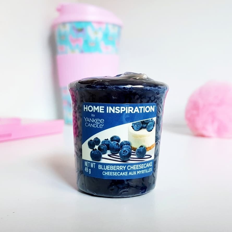 🌸 Justyna 🌸 on Instagram: “Sampler Blueberry Cheesecake od Yankee Candle, z serii Home Inspiration. 😍 Połączenie jagód z sernikiem? dla mnie absolutnie cudooo! 💖…”