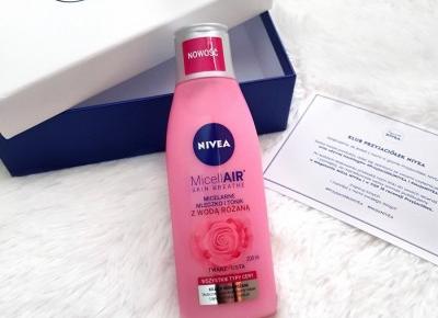 💙 Micelarne mleczko i tonik z wodą różaną 🌹 MicellAir Skin Breath - Nivea 💙