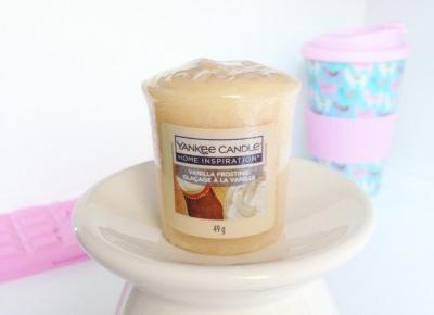 🌸 Justyna 🌸 on Instagram: “Przecudowna kompozycja - sampler Vanilla Frosting od Yankee Candle z serii Home Inspiration. 💛 Cukrowa słodycz z nutą wanilii. 😍 Zapach…”