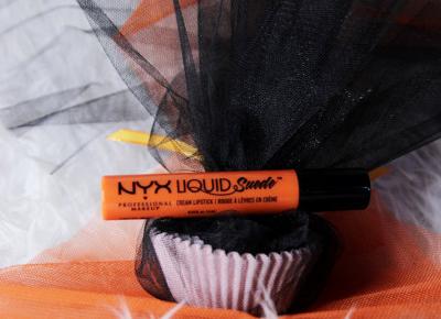 Matowa pomadka do ust Liquid Suede Cream Lipstick w kolorze Orange County od marki NYX