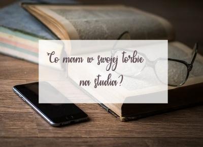 Co mam w swojej torbie na studia + plan zajęć do druku | Papierowy żuraw