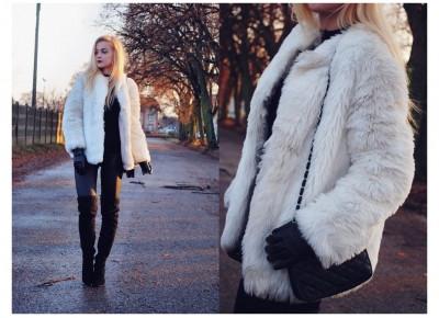 WHITE FUR JACKET