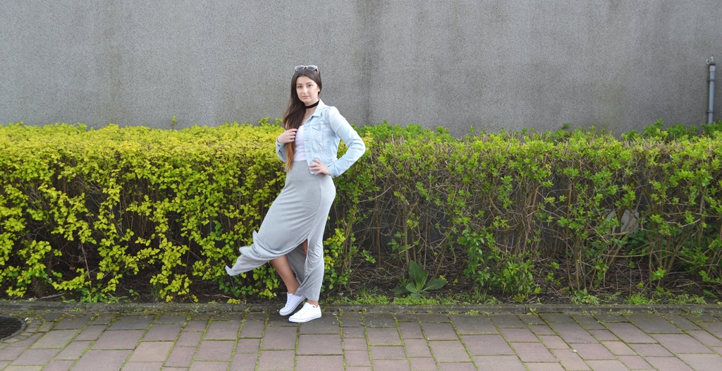 Wiosenny outfit z długą spódnicą w roli głównej | Teoria Kobiety