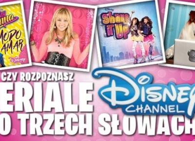 Rozpoznasz seriale Disney Channel po trzech słowach?