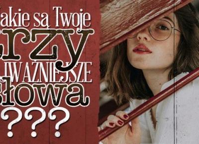 Trzy najważniejsze słowa