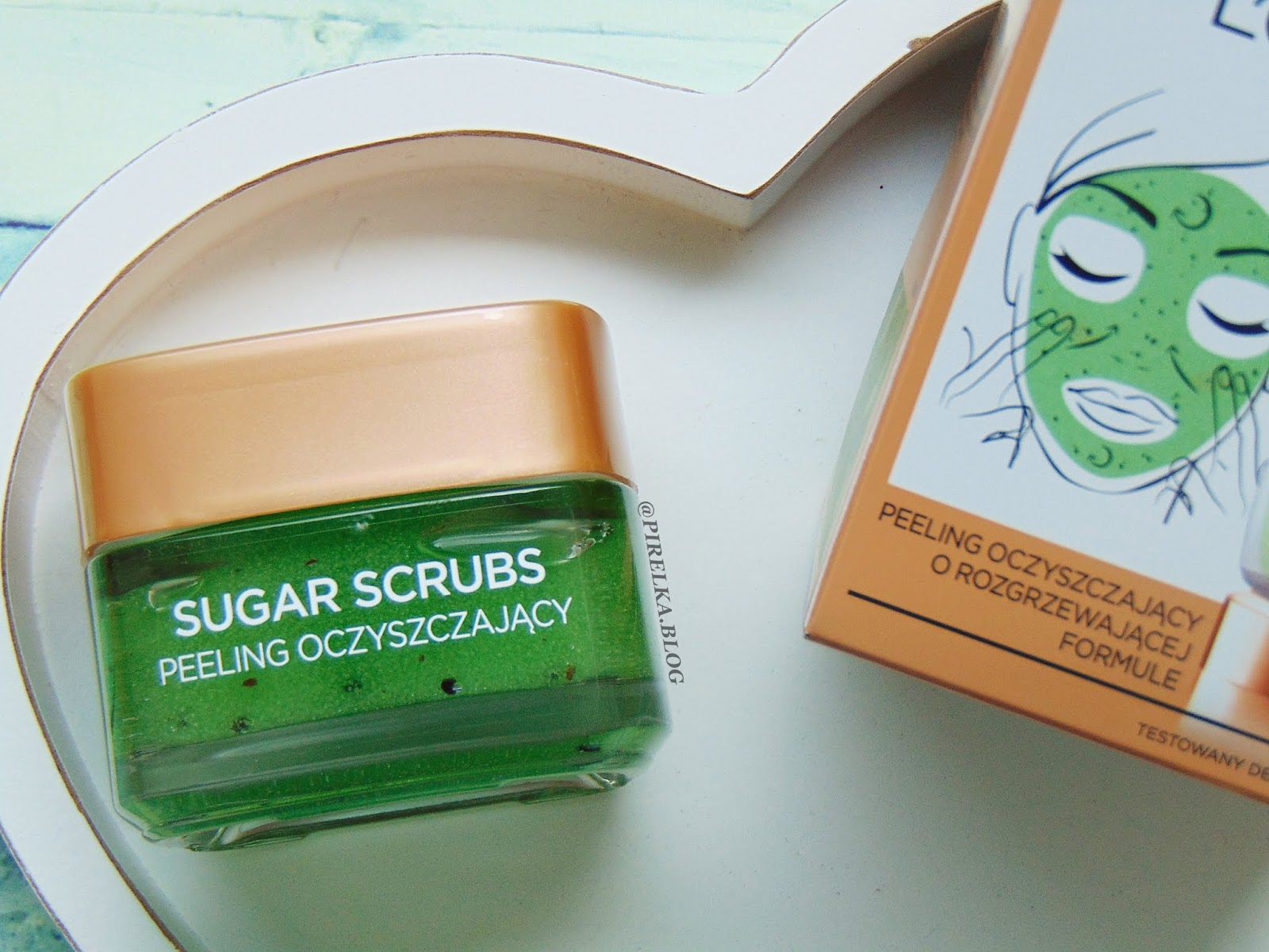Peeling do twarzy oczyszczający, Loreal Sugar Scrubs  | Pirelka blog - Beauty Blog