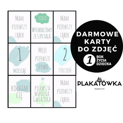 Aż 38!!! darmowe karty do zdjęć milestone | plakatówka
