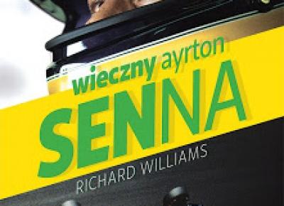 Po drugiej stronie okładki: „Przekraczałem granice, ale nadal chciałem jeszcze więcej.” – Ayrton Senna