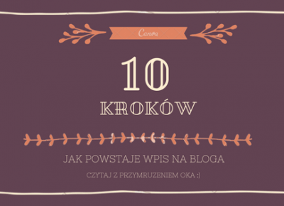 10 kroków jak powstaje wpis na bloga 