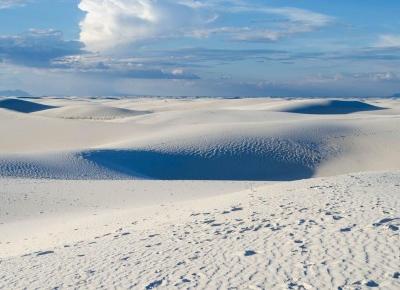 Zimowa pustynia w USA - White Sands National Monument