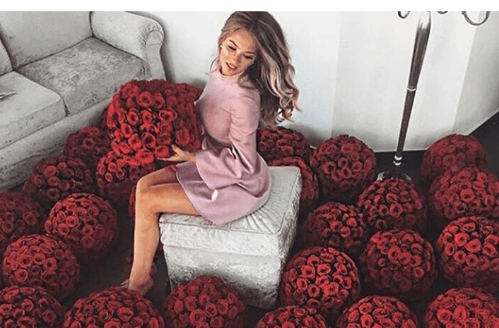 Kwiaty na wynajem na 15 minut - Tylko dla zdjęcia na Instagram na Walentynki