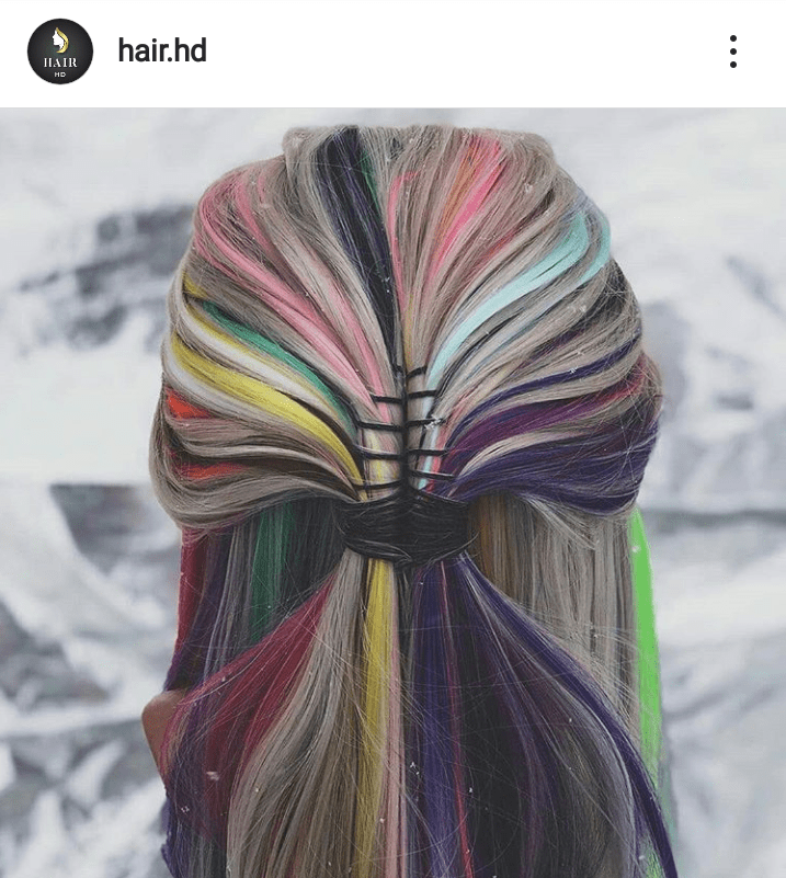 Inspiracje na kolorowe włosy