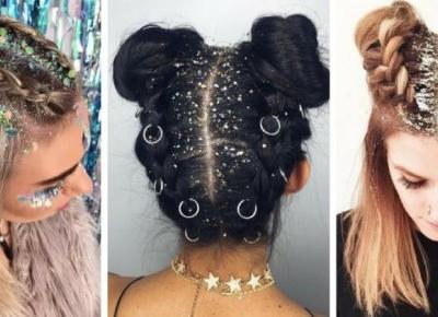 Brokatowe włosy - Glitter Inspiracje