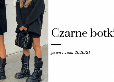 Ciężkie czarne botki - HIT