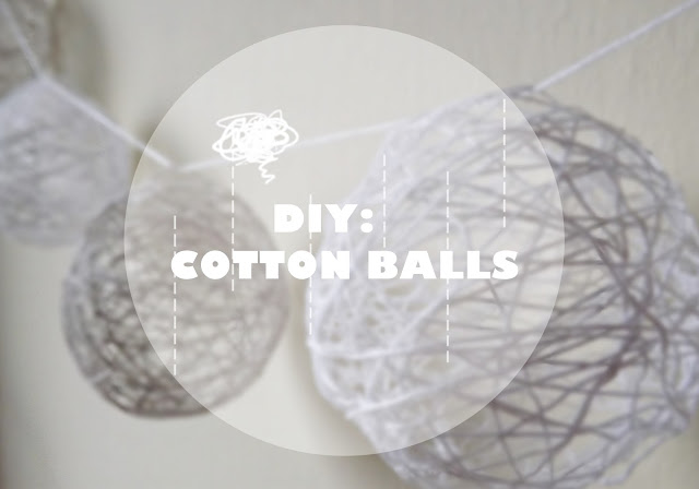 DIY: COTTON BALLS - Renata  blog