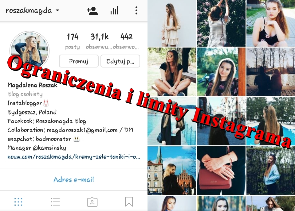 	Limity i ograniczenia Instagrama | roszakmagda blog