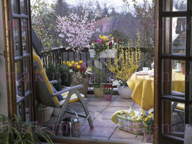 15 pomysłów na wiosenny balkon