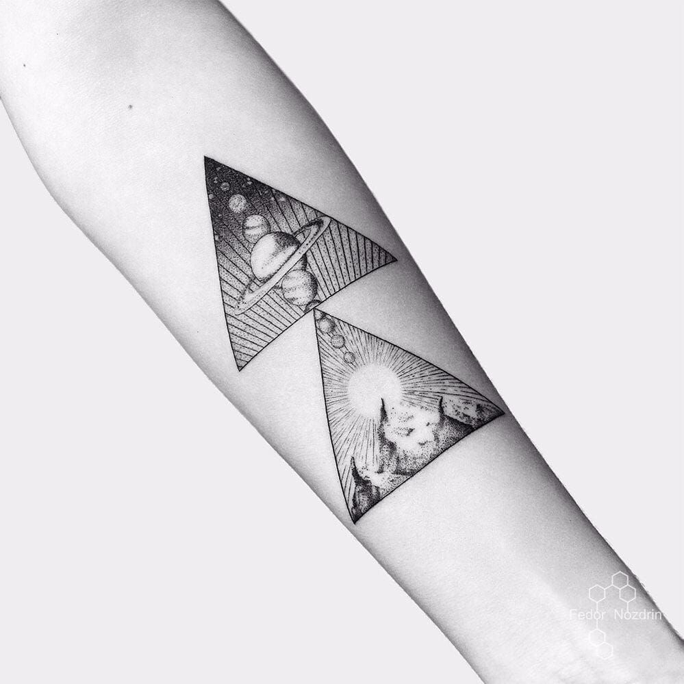 Najładniejsze geometryczne tatuaże