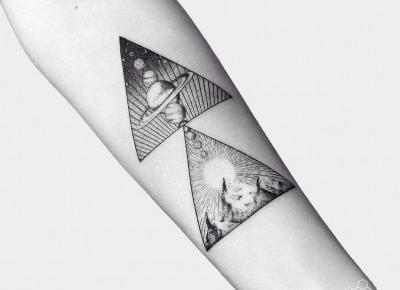 Najładniejsze geometryczne tatuaże