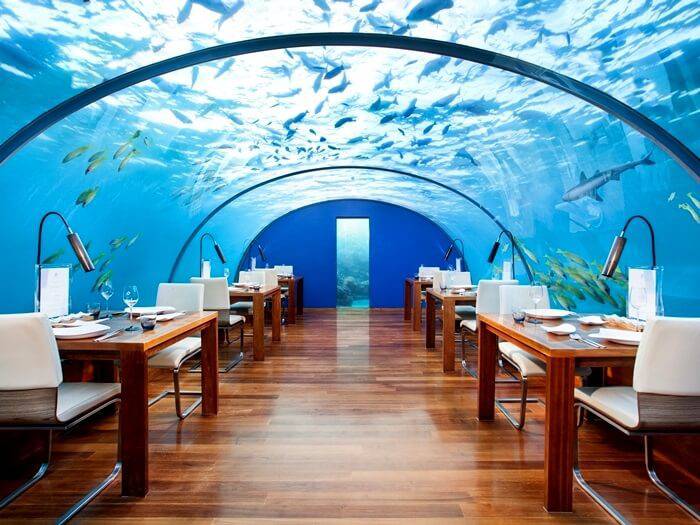 Niesamowita instagramowa restauracja 4 metry pod wodą